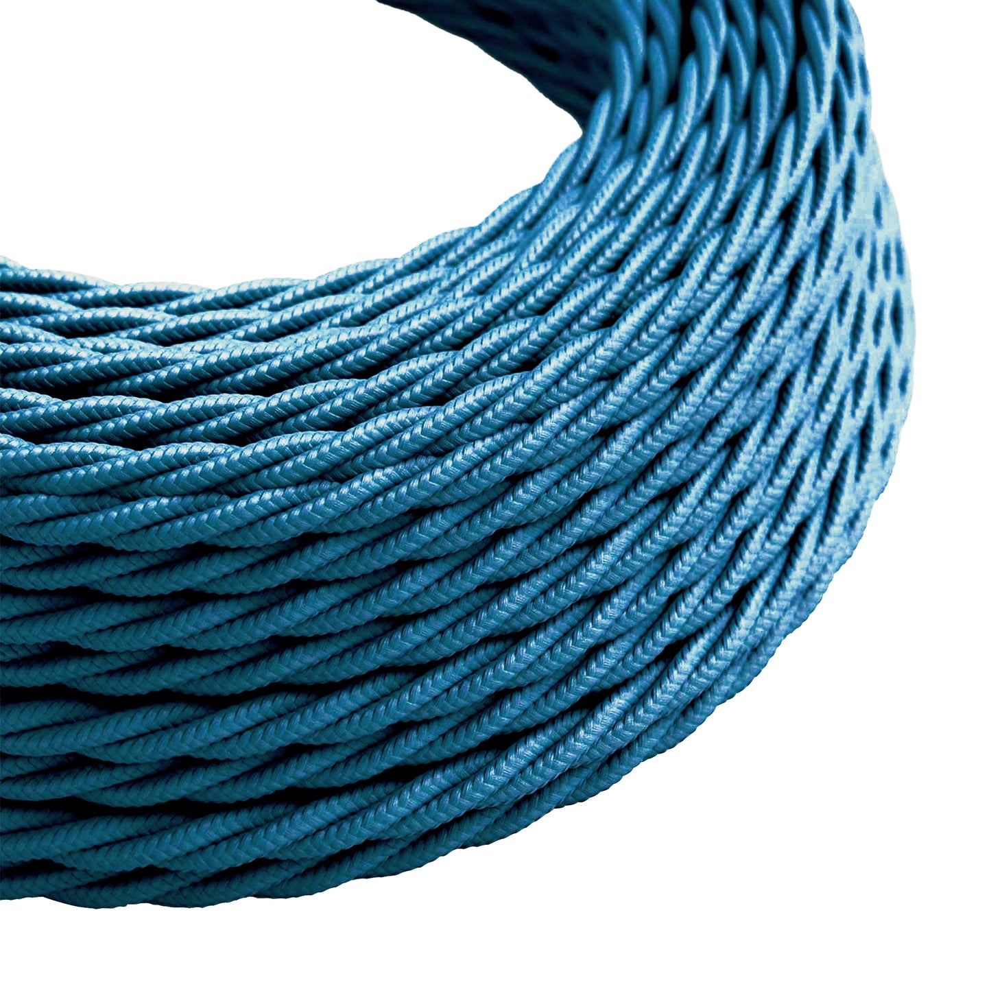 2 Core Twisted Electric Cable Blue color fabric 0.75mm