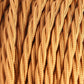 2 Core Twisted Electric Cable Light Brown fabric 0.75mm