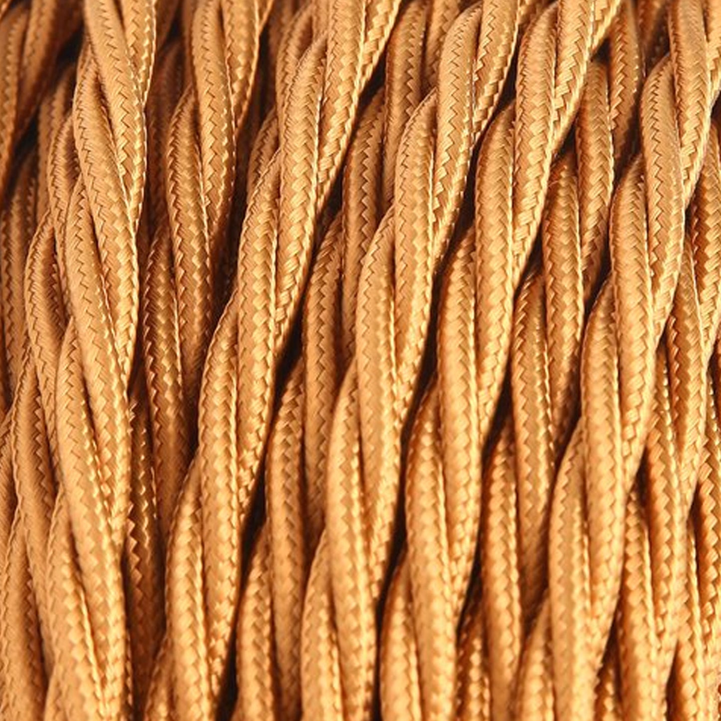 light Brown 3 Core Twisted Electric Cable covered color fabric 0.75mm