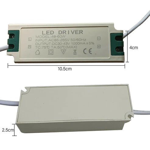 High Power LED Ceiling Light with DC Connector Power Supply