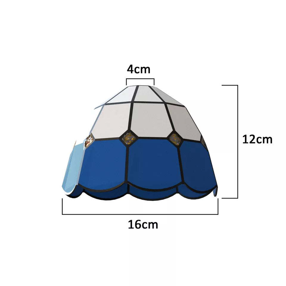 Tiffany Style Lampshade Stained Glass Lamp Shade Easy Fit Shade