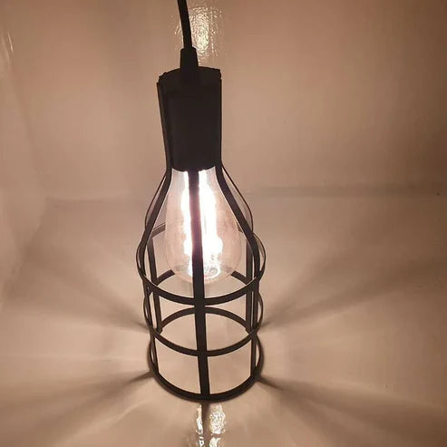 Vintage Wire cage metal Black wire frame