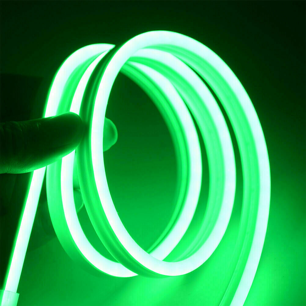220V LED Neon Flex Rope Strip Light Sign Outdoor Waterproof 14 x 25mm Lights
