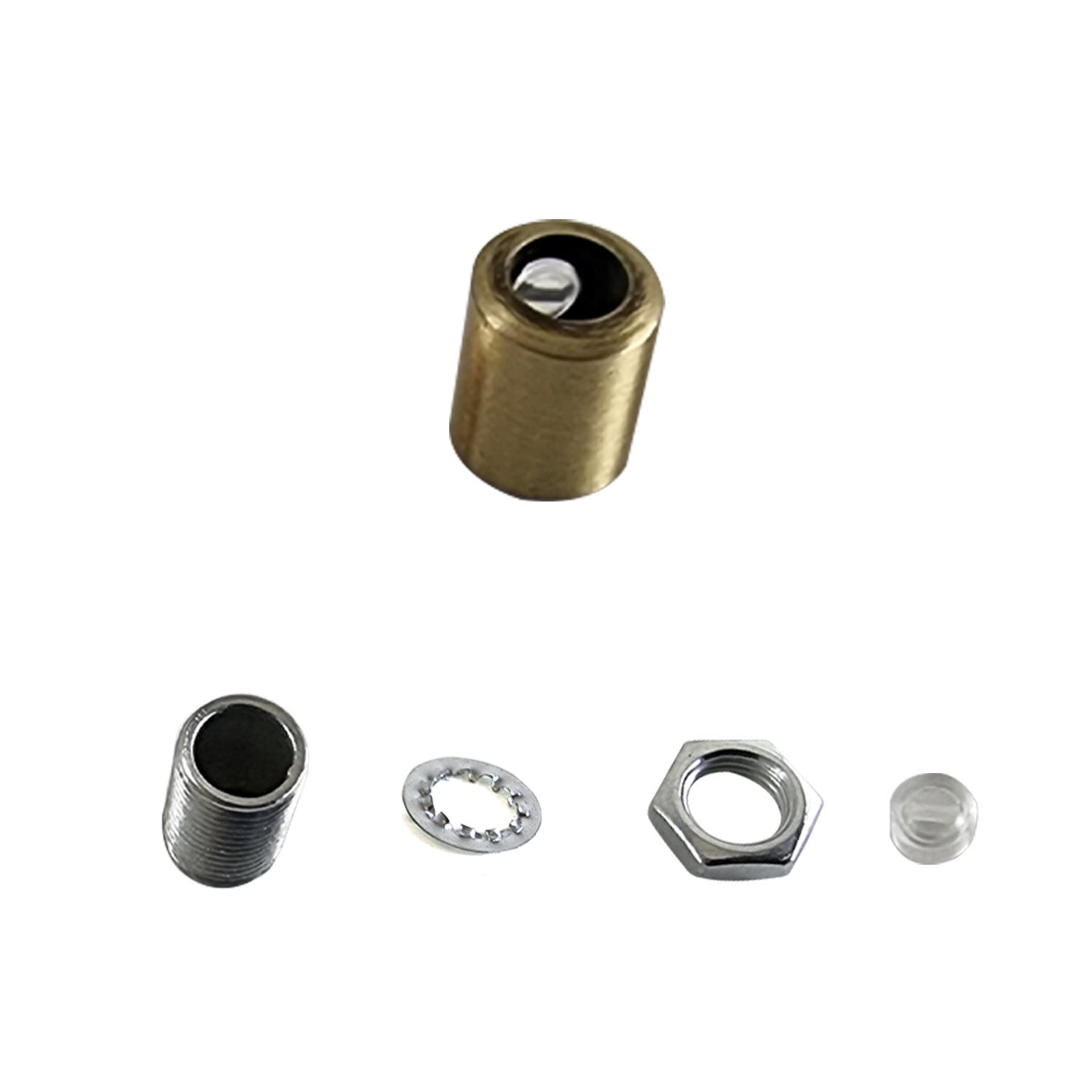 Vintage Metal cord grip with grub screw 10mm thread