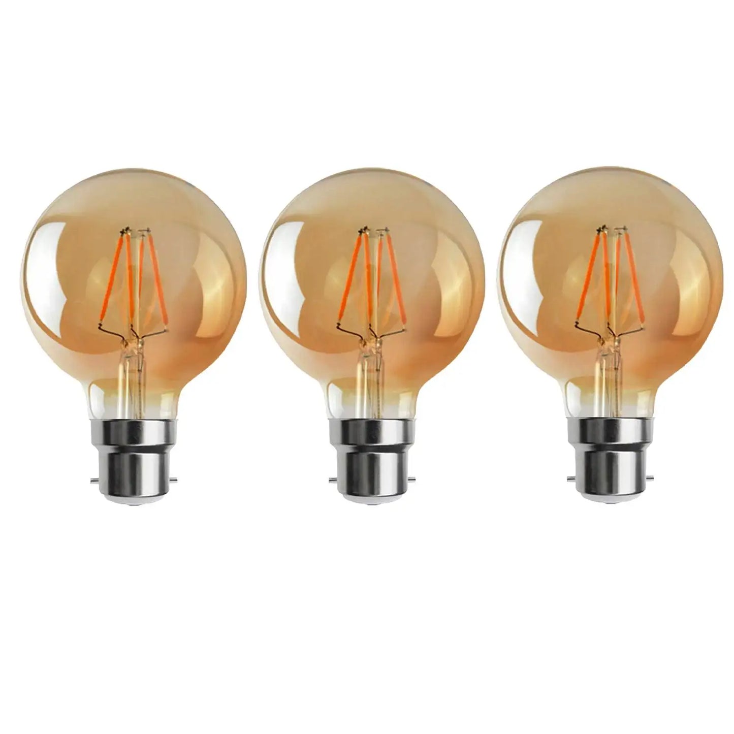 G95 B22 4W Dimmable Globe Vintage LED Retro Light Bulbs