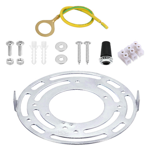 Light Fixture Ceiling Bracket Round Crossbar Mount