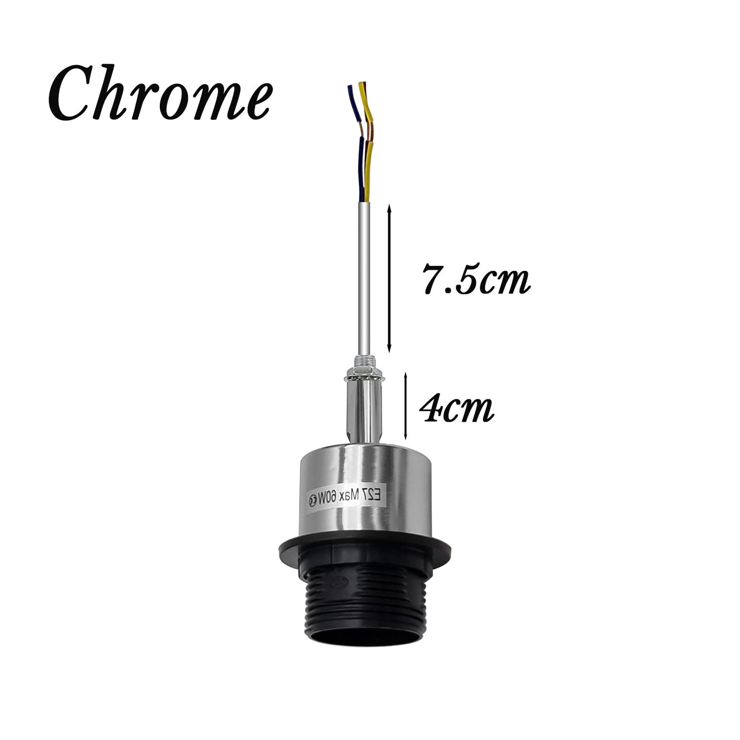 E27 Edison Base Screw-in Light Bulb Holder with Wire Lamp Socket