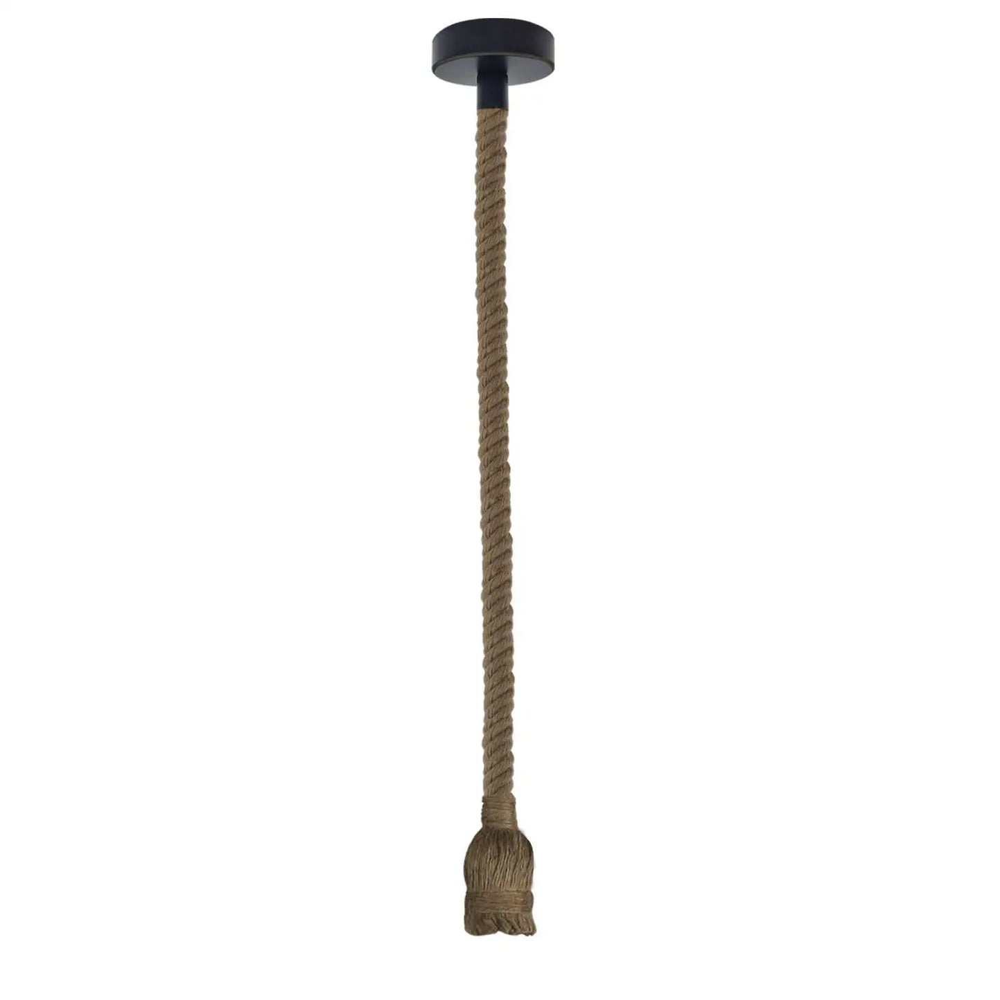 Adjustable Hemp Rope Ceiling Pendant Light with E27 Fitting