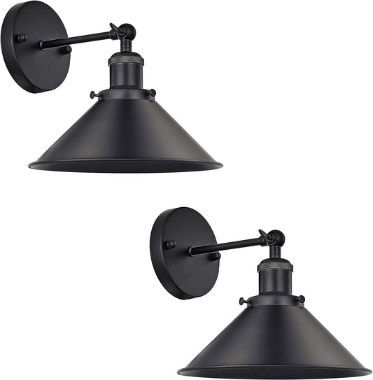 Metal Cone Shade E27 Adjustable Arm Wall Sconce Metal Wall Lights