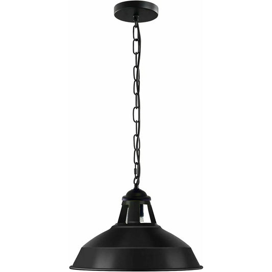 Modern Industrial Pendant Light Slotted Metal Design with Adjustable Wire and Chain
