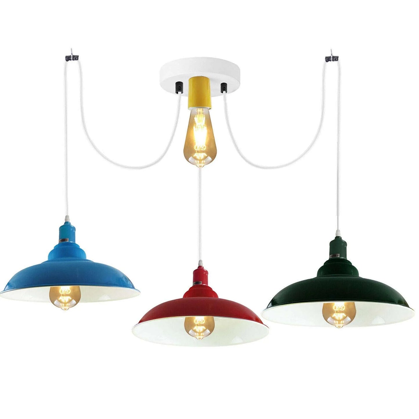 3 Way Spider Light E27 Adjustable Cable Pendant Light