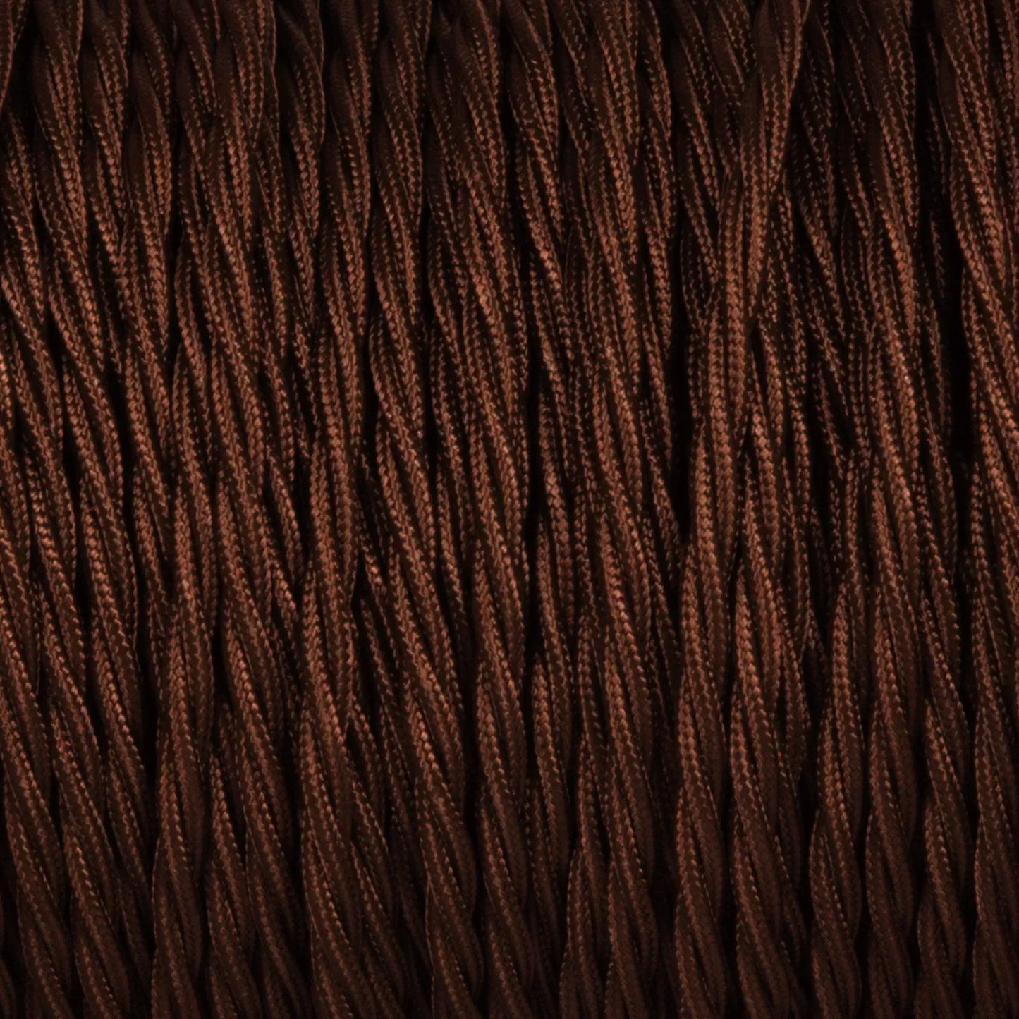 Dark Brown 3 Core Twisted Electric Cable covered color fabric 0.75mm