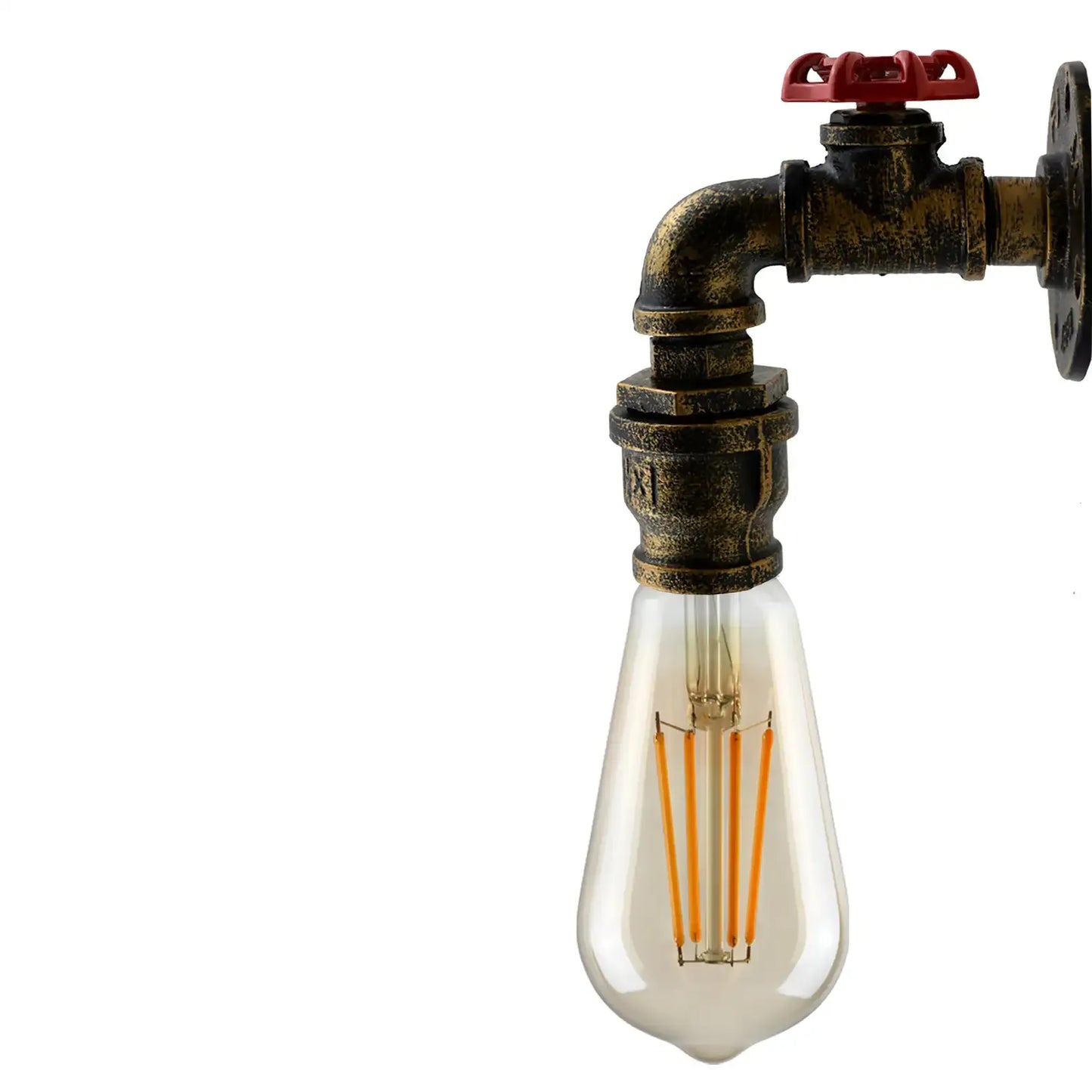 pipe wall light E27 Vintage Steampunk Metal wall sconce