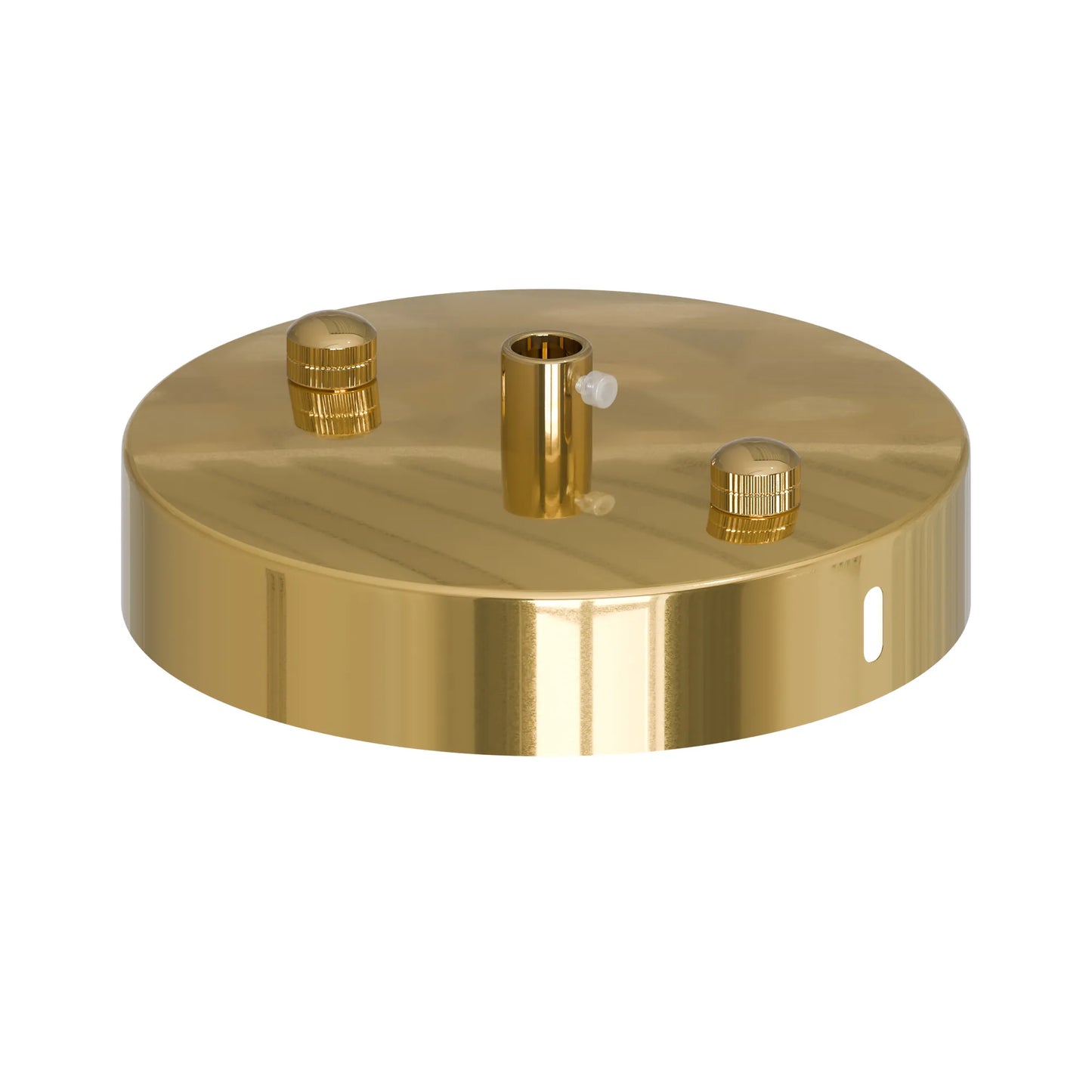 100mm Front Fitting 1 Outlet Metal Ceiling Rose