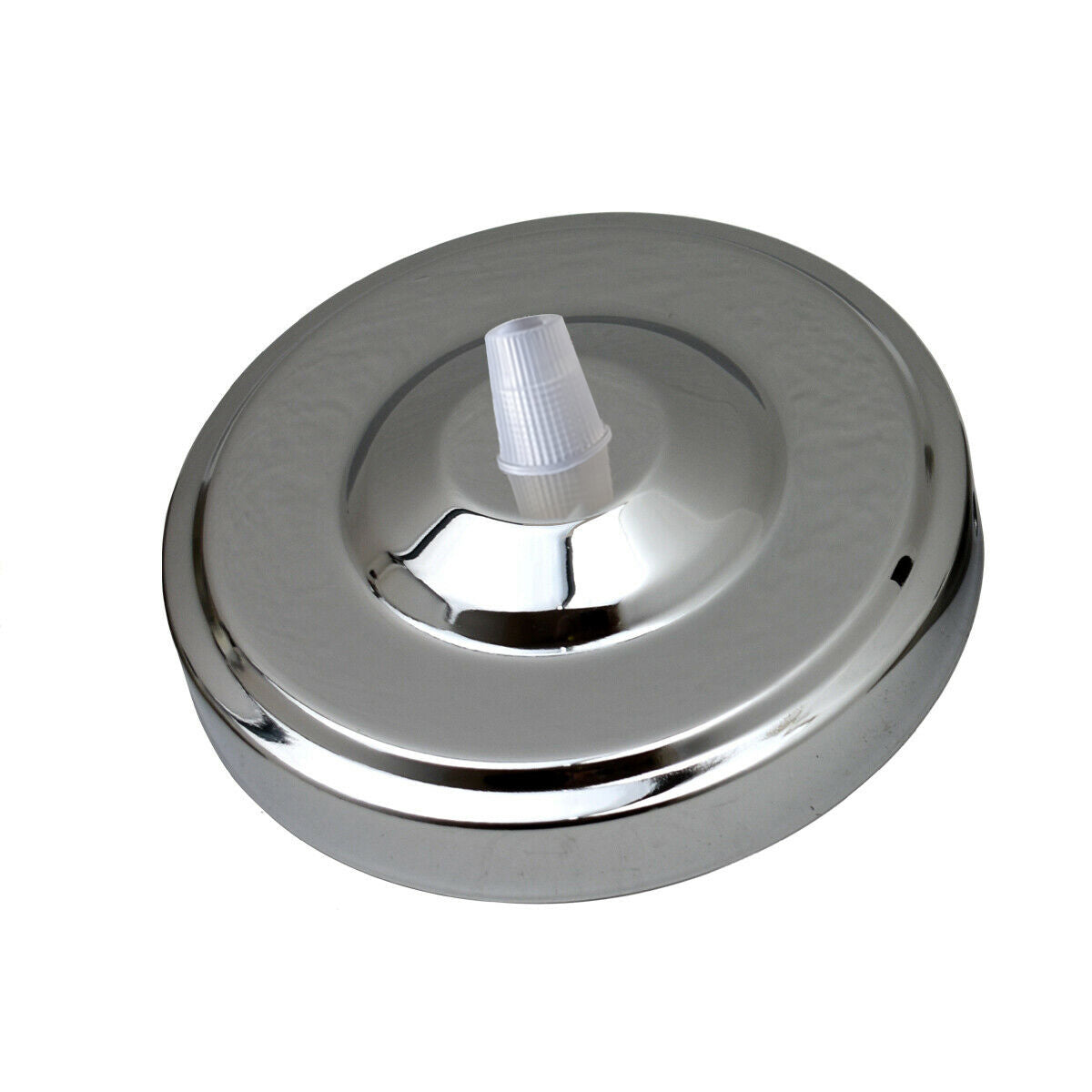 108mm Single Outlet Drop Metal Side Fitting Ceiling Rose