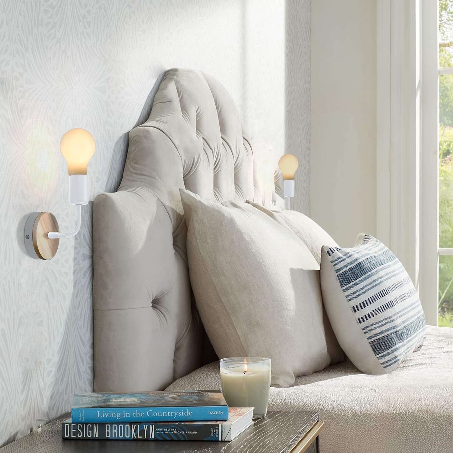 Modern Wood Wall Lighting - E27 Holder