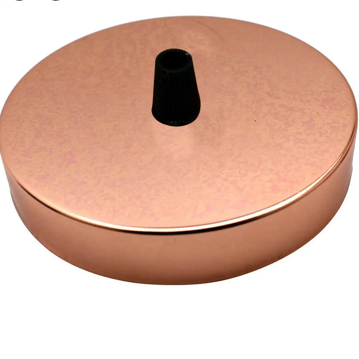 100mm x 20mm Side Fiting Single Outlet Electro plating Ceiling Rose