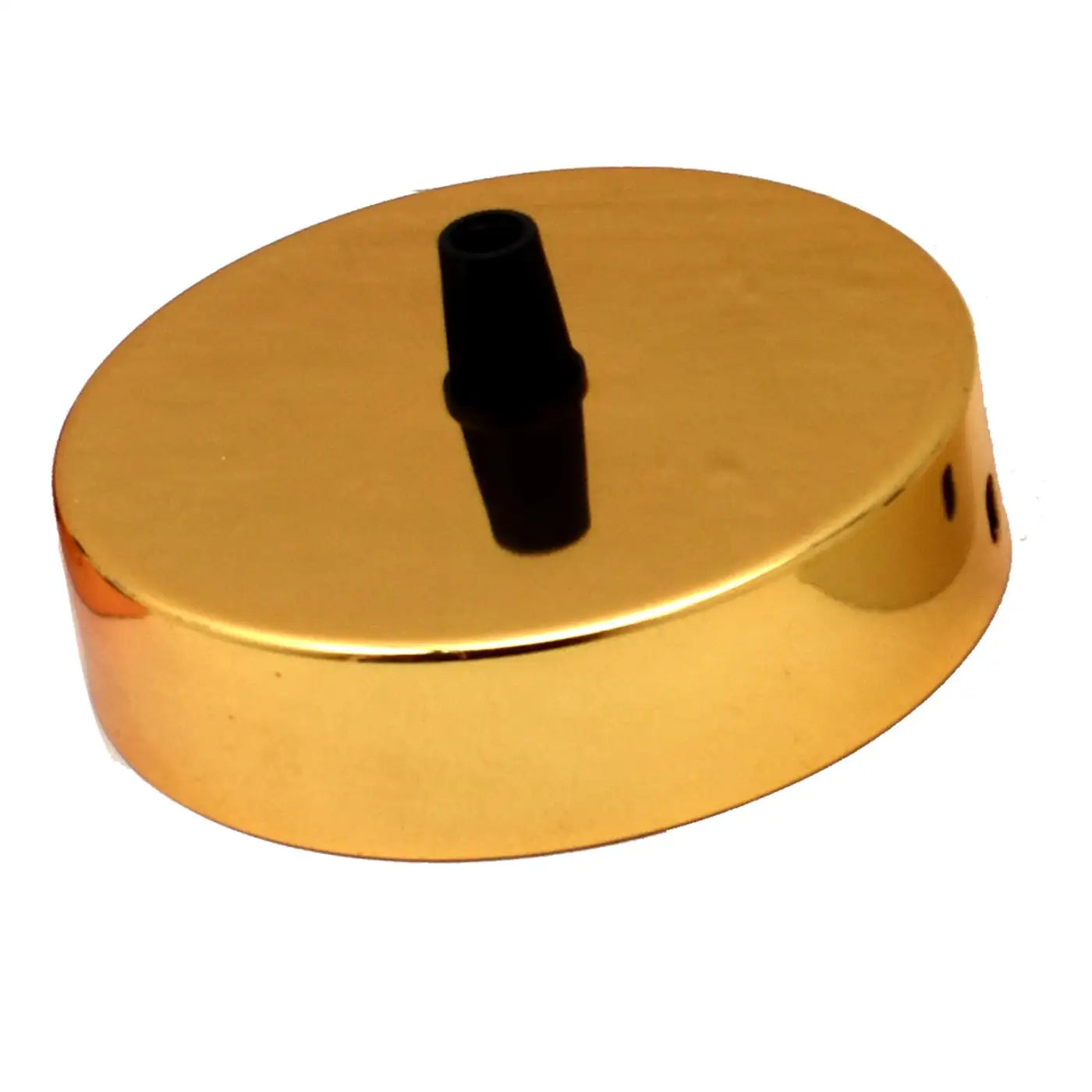 100mm x 20mm Side Fiting Single Outlet Electro plating Ceiling Rose