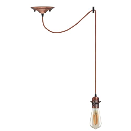 Vintage Metal E27 Spider Pendant Hanging Light Fixtures