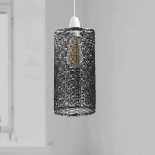 Easy Fit E27 Base Industrial Pendant Metal Lamp Light Cages Modern Style Ceiling Pendant Lampshade