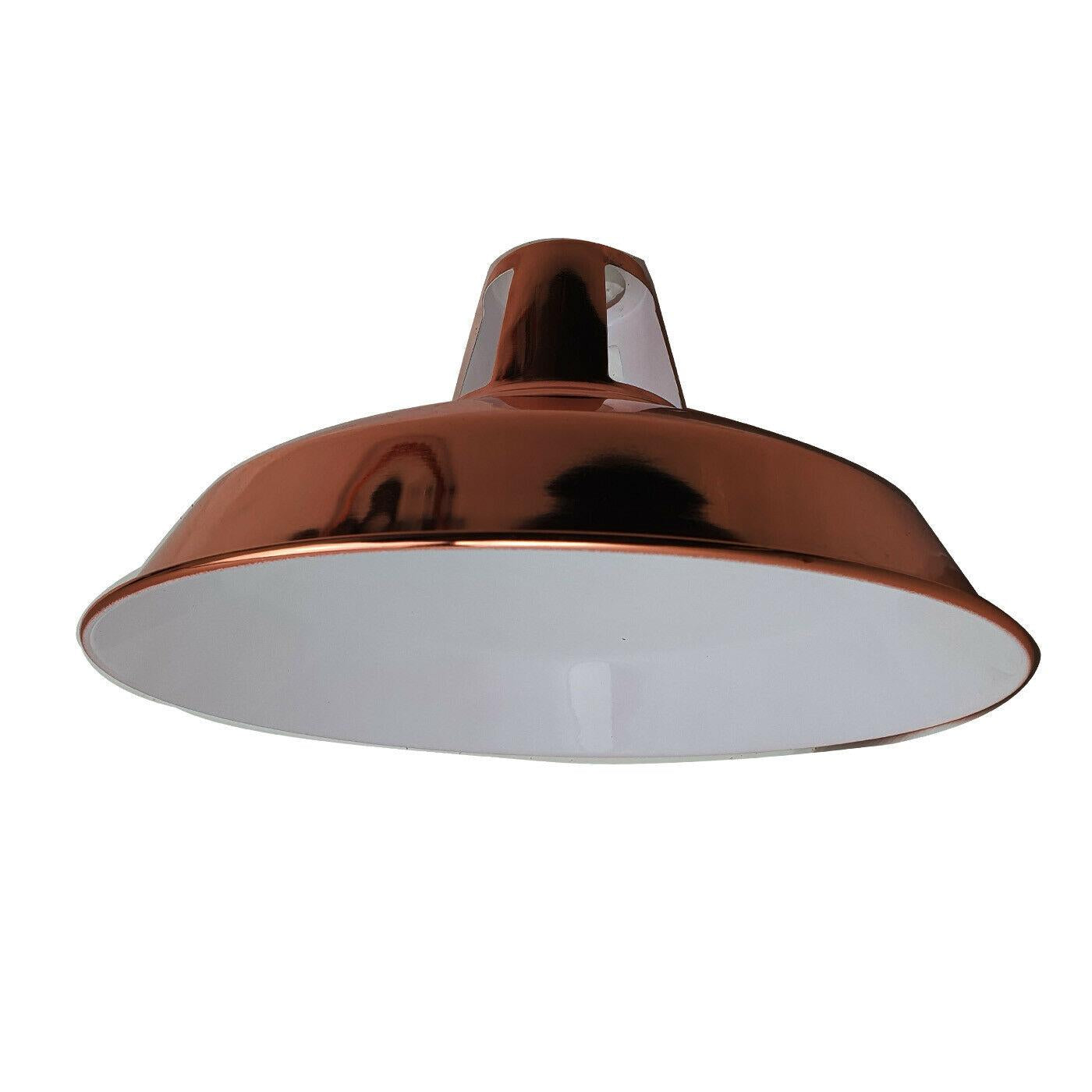 Electro Plating Modern Retro Barn Light Shades 4cm Top ole, Modern Ceiling Pendant Easy Fit Lampshades