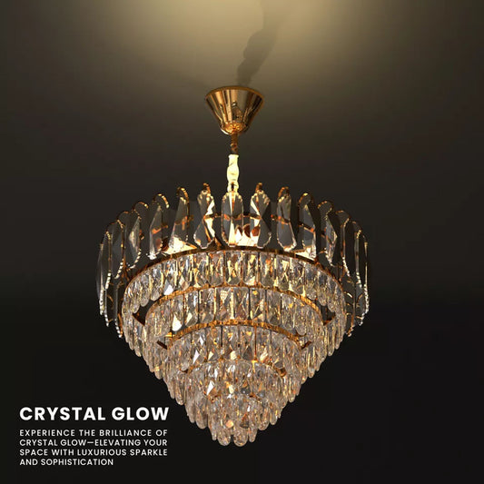 Modern Gold Crystal Chandelier Luxury Ceiling Pendant Lights for Living Room