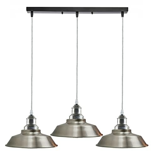 Vintage Metal shade 3 head E27 Ceiling Pendant lights