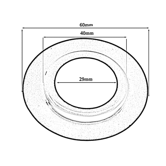 Metal Lamp Shade White Reducer Ring For ES/E27 to BC/B22 Base Plate Light Fitting Ring Washer Adapter Converter Light Fixture UK.