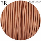 3 core Round Vintage Braided Fabric Rose Gold Colored Cable Flex