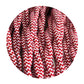 Red and White color 3 Core Twisted Electric Cable covered fabric 0.75mm