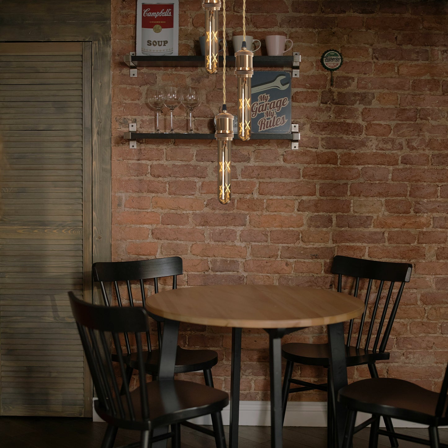 1m Twisted Cable E27 Base French Gold Holder~1707