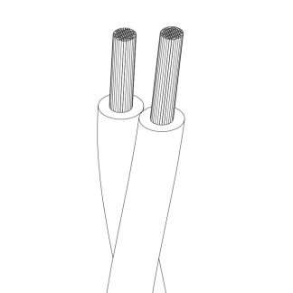 5m Burgundy 2-Core Twisted Fabric Electrical Cable 0.75mm