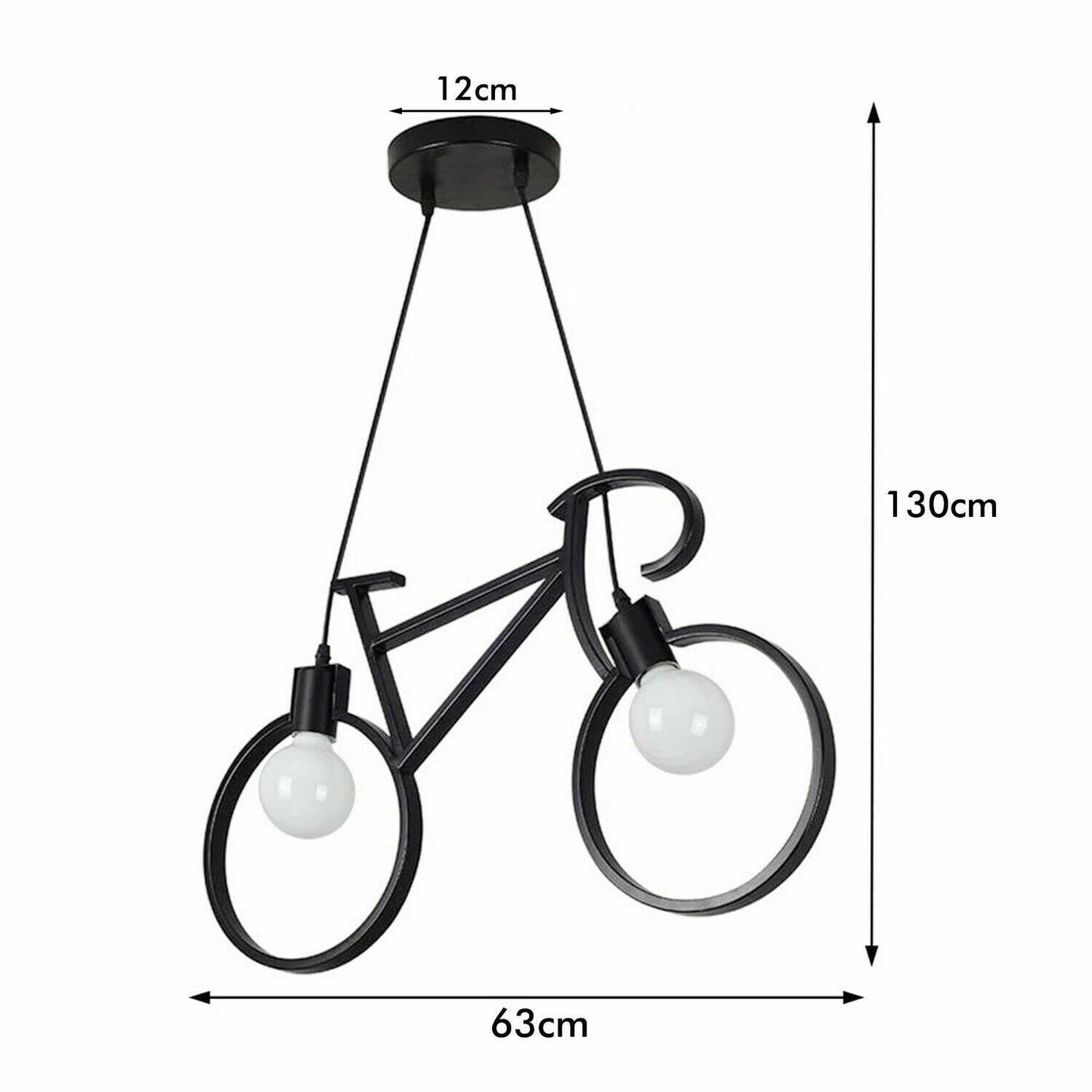 Retro Bicycle Ceiling Hanging Pendant Light Shade Modern cycle Lampshade