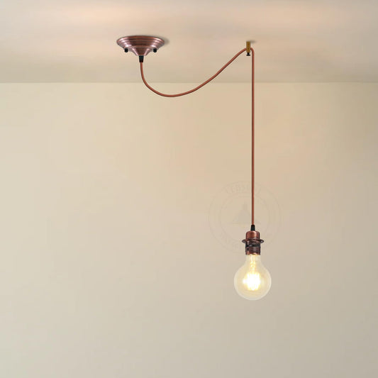 Vintage Metal E27 Spider Pendant Hanging Light Fixtures