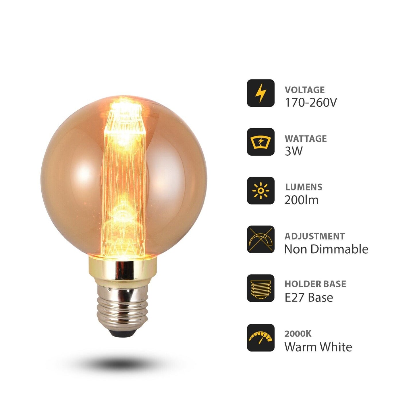 Timeless Elegance with Vintage Edison LED Bulbs – Amber Glow, Modern Efficiency