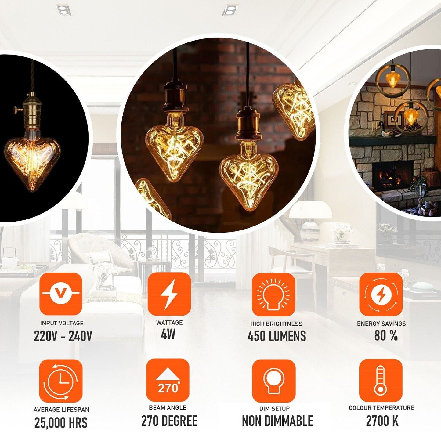 Timeless Elegance with Vintage Edison LED Bulbs – Amber Glow, Modern Efficiency