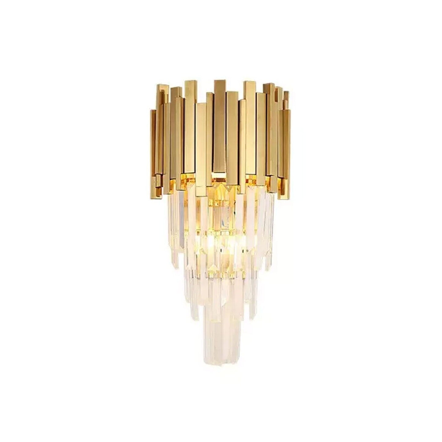 Modern Crystal Chandelier Gold Finish Round Crystal K9 E14 Luxury Pendant Light