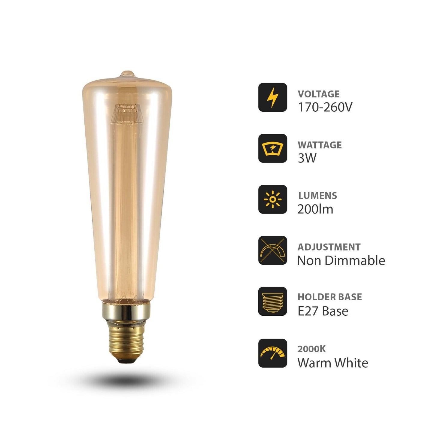 Timeless Elegance with Vintage Edison LED Bulbs – Amber Glow, Modern Efficiency