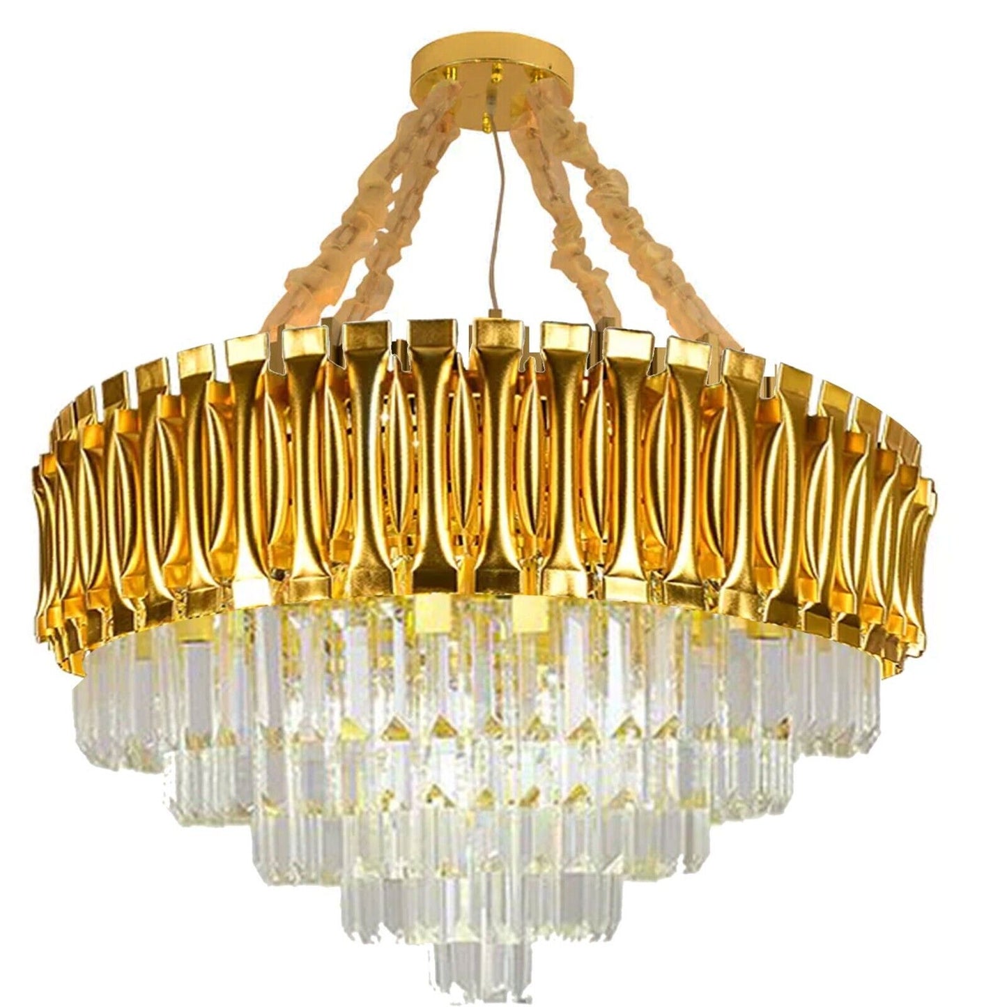 Modern K9 Crystal Chandelier LED Ceiling Light Pendant Lamp Lighting Living Room