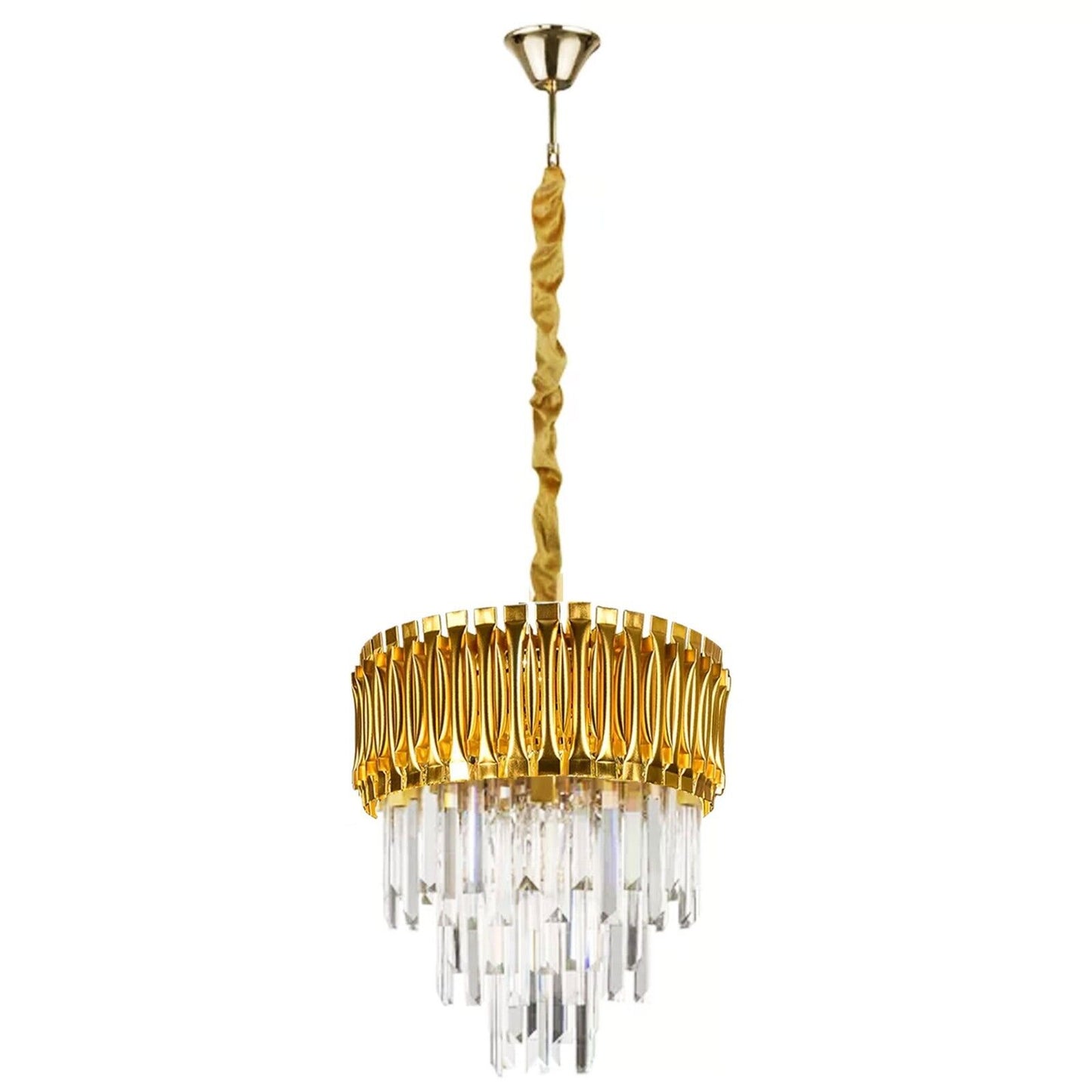 Modern K9 Crystal Chandelier LED Ceiling Light Pendant Lamp Lighting Living Room