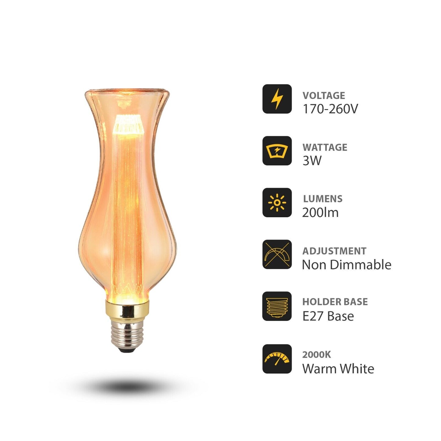 Timeless Elegance with Vintage Edison LED Bulbs – Amber Glow, Modern Efficiency