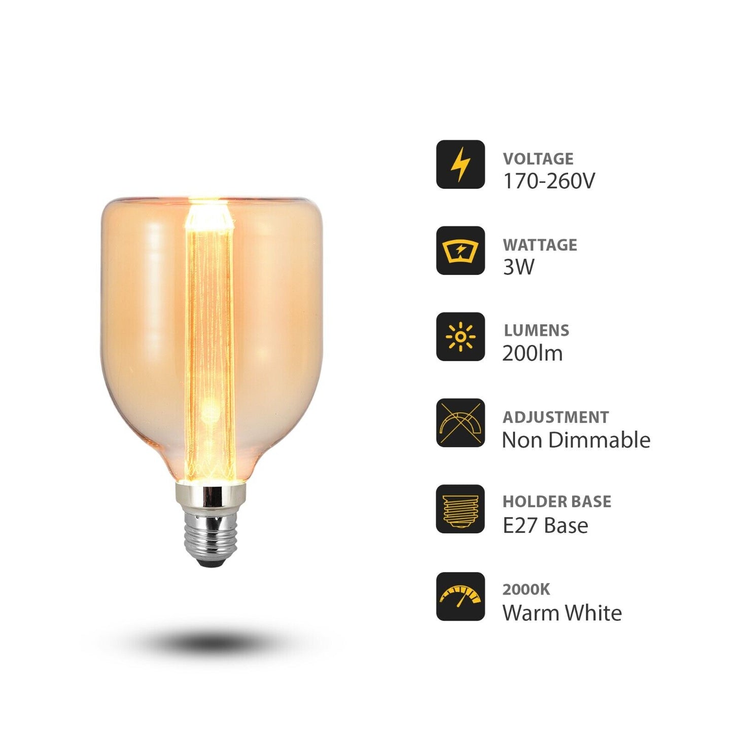 Timeless Elegance with Vintage Edison LED Bulbs – Amber Glow, Modern Efficiency