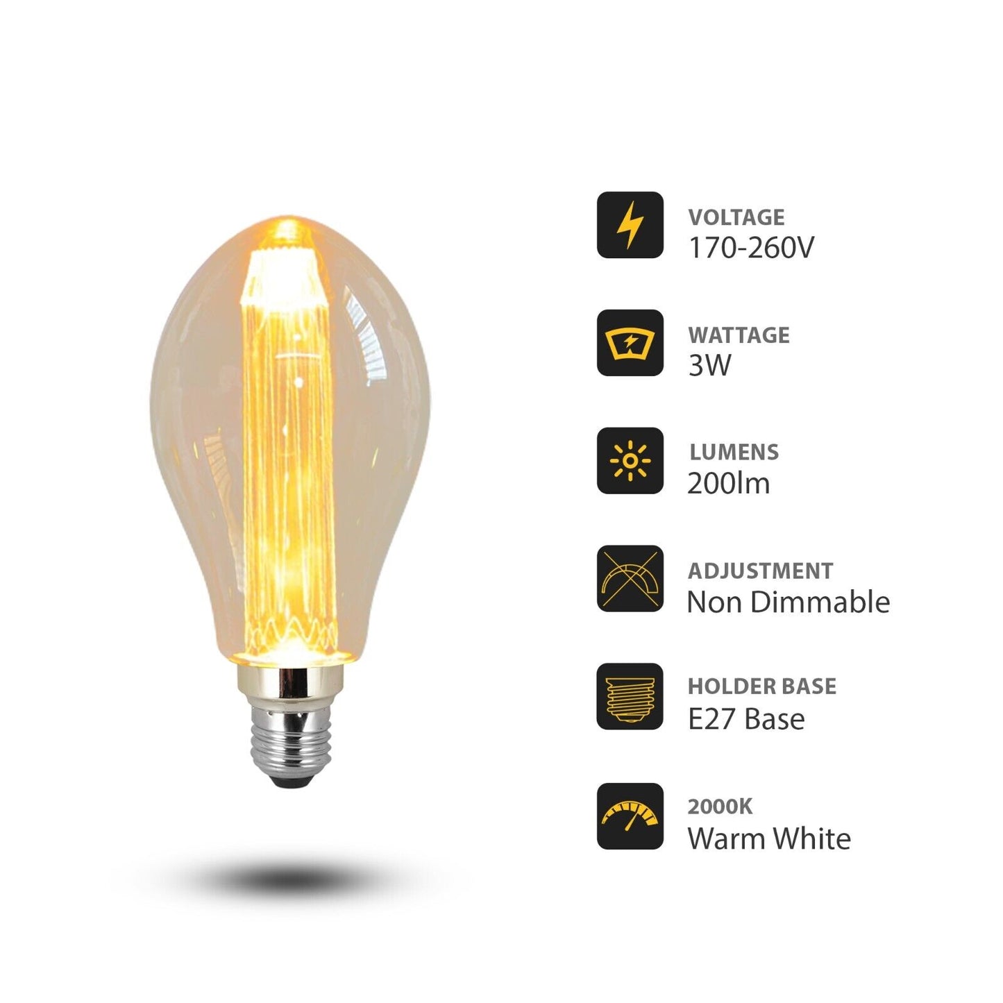 Timeless Elegance with Vintage Edison LED Bulbs – Amber Glow, Modern Efficiency