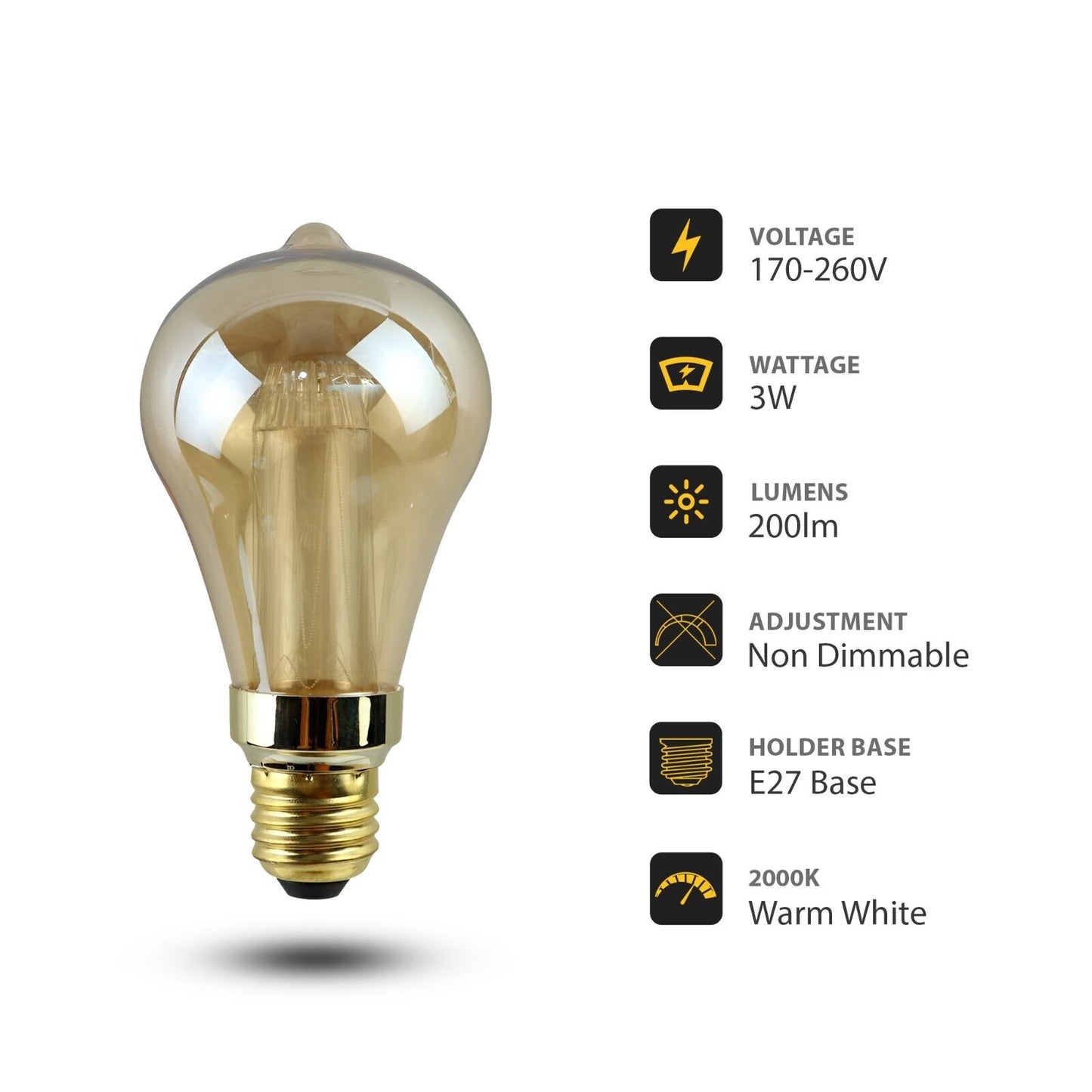 Timeless Elegance with Vintage Edison LED Bulbs – Amber Glow, Modern Efficiency