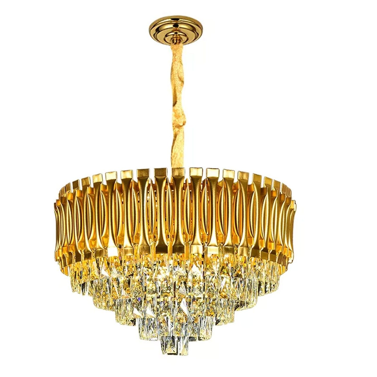 Modern K9 Crystal Chandelier LED Ceiling Light Pendant Lamp Lighting Living Room