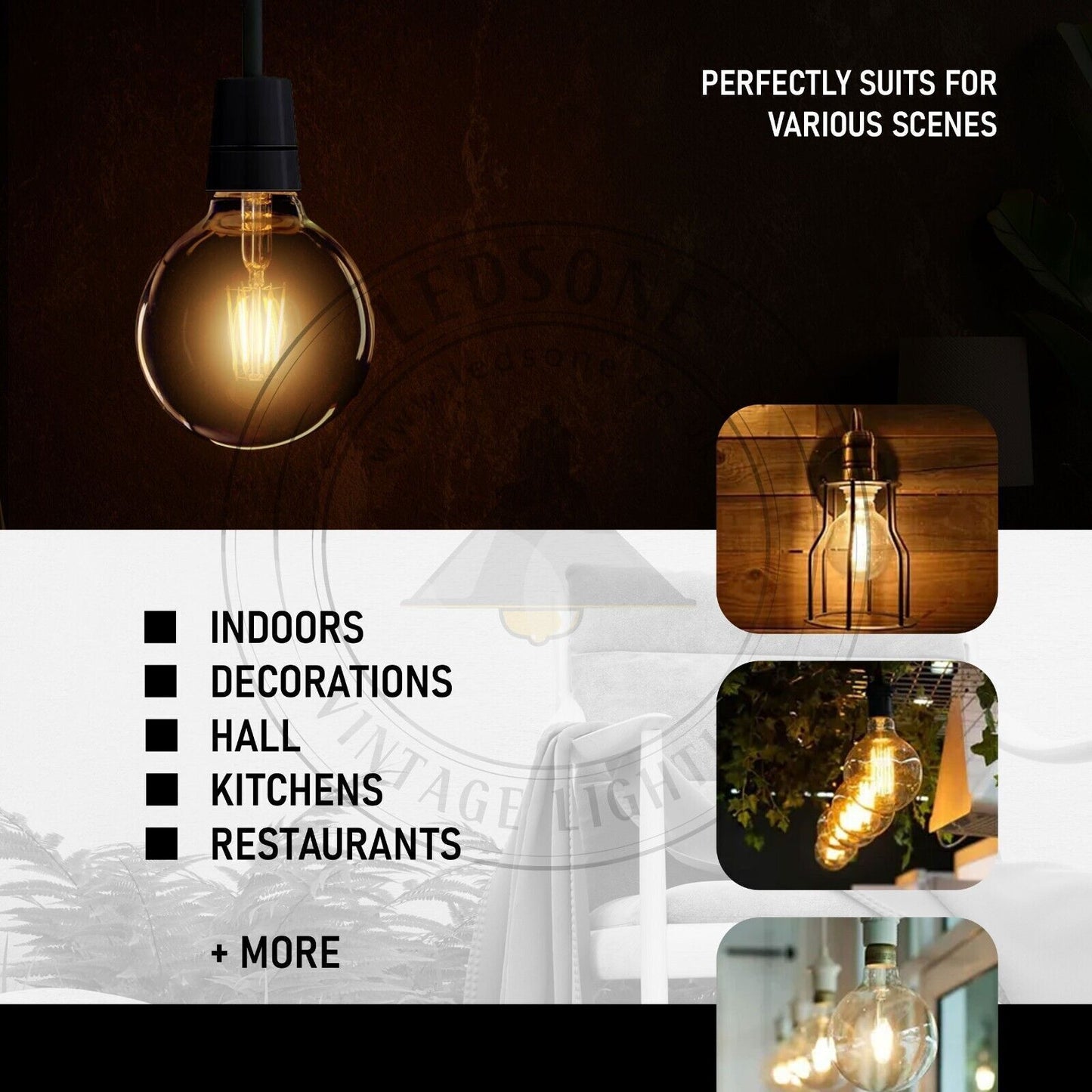 Timeless Elegance with Vintage Edison LED Bulbs – Amber Glow, Modern Efficiency