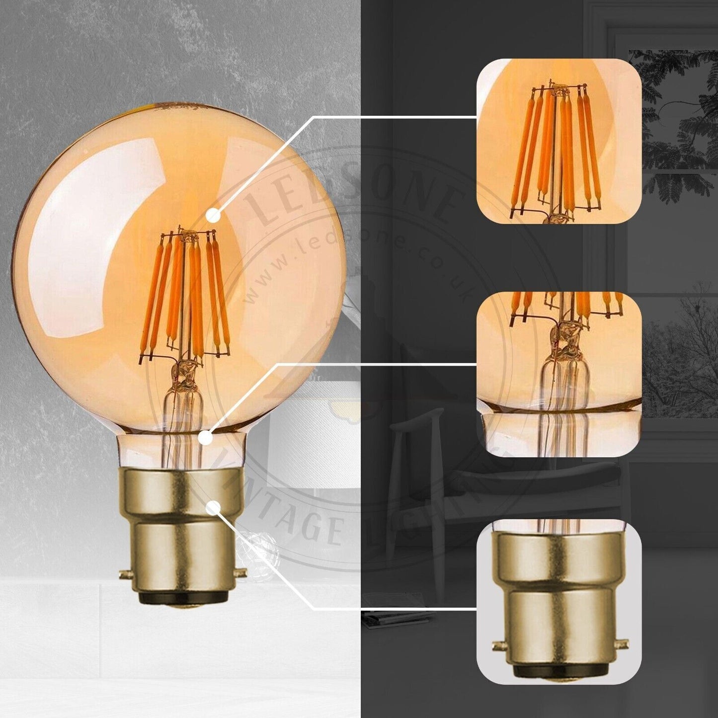 Timeless Elegance with Vintage Edison LED Bulbs – Amber Glow, Modern Efficiency