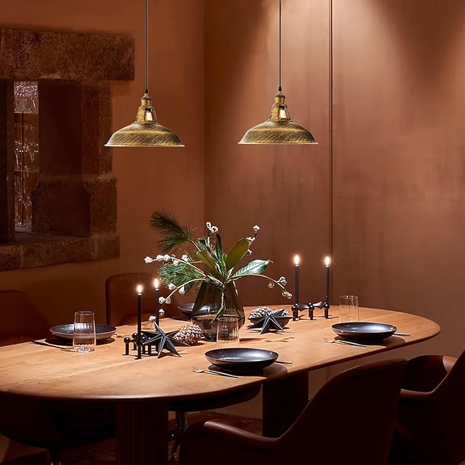 Vintage E27 Metal Shade Ceiling Pendant Ligh Fixtures