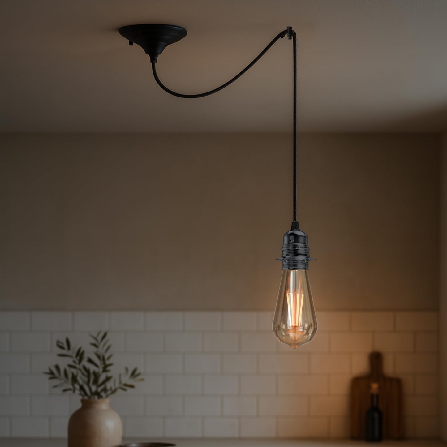 Vintage Metal E27 Spider Pendant Hanging Light Fixtures