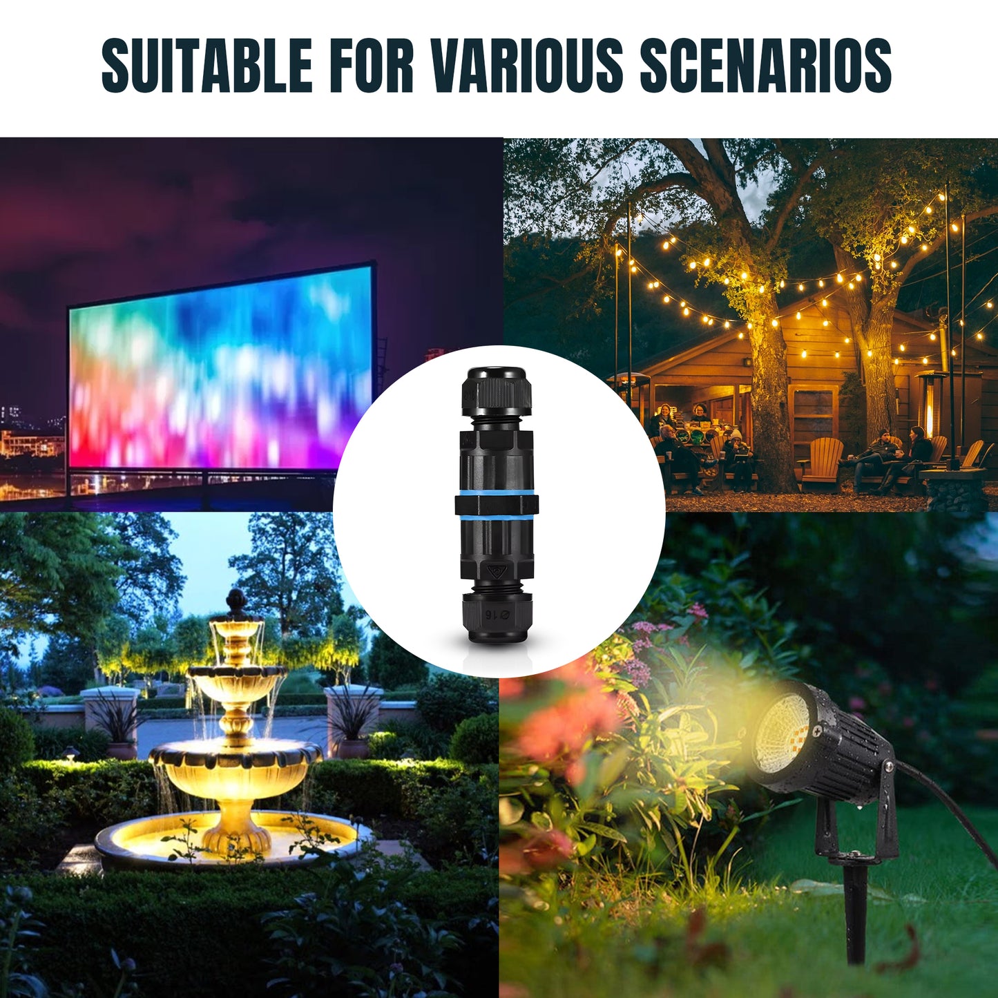 LongLife IP68 Waterproof Junction Box for Outdoor Wiring UK ~3556